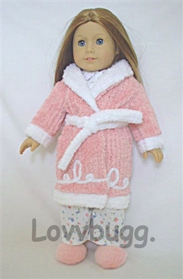 Bathrobe Slippers 18 inch American Girl Emily Doll Clothes